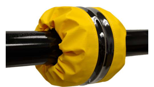 Gaine anti-projection chimique cache-bride en PVC — POMPES AB