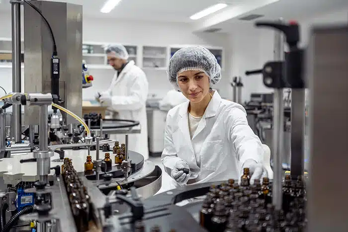 Pompe industrielle pour application cosmétique — POMPES AB